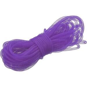 Purple 26 Yards Mesh Tube 3/8 Decor Tubing Flex for Wreaths DIY Crafts Gift Wrap
